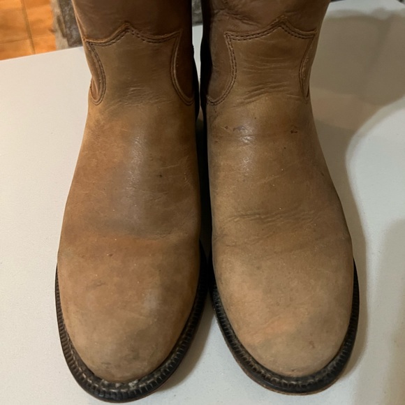 Justin Boots Stampede Round Toe Roper Boots Size 6.5 - Picture 4 of 13